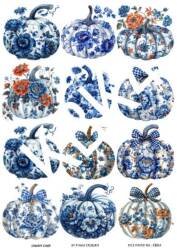 Kabak Desenli Pirinç Dekopaj Model : KBK04 - Line Art