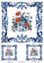 Kabak Desenli Pirinç Dekopaj Model : KBK05 - Line Art