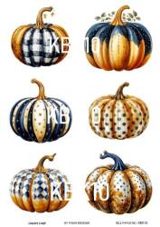 Kabak Desenli Pirinç Dekopaj Model : KBK10 - Line Art