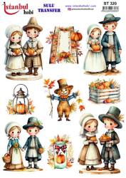 Kabak Desenli Sulu Transfer Kağıdı STI-320 - Tual Hobi Craft Ist