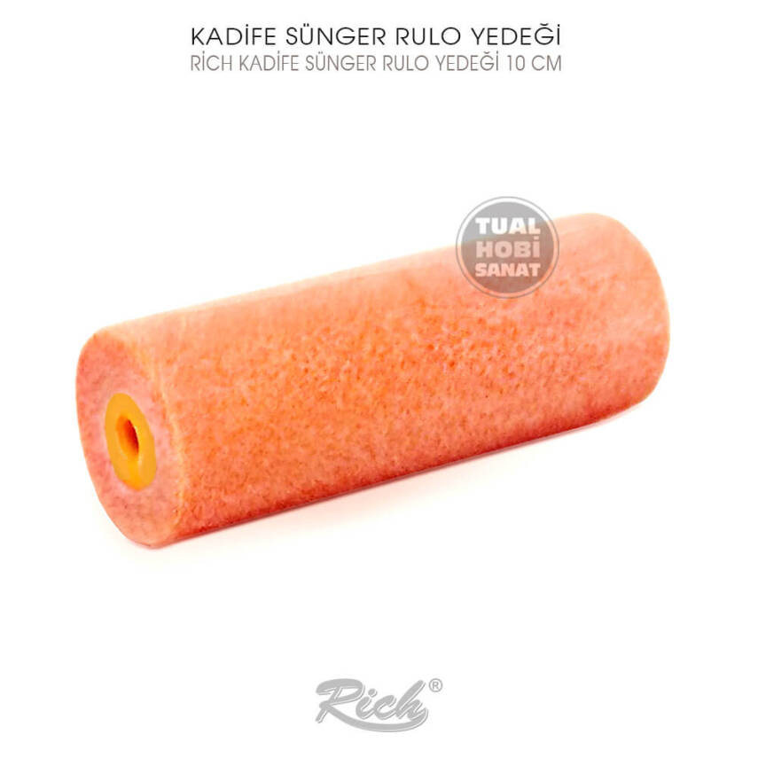 Kadife Rulo Sünger Fırça Yedeği Rich 10 cm - 1