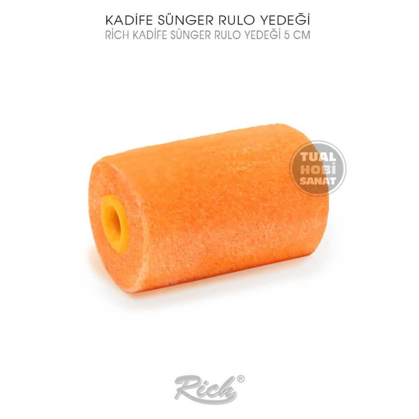 Kadife Rulo Sünger Fırça Yedeği Rich 5 cm - 1