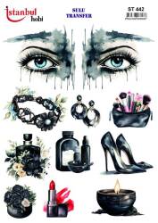 Kadın Desenli Sulu Transfer Kağıdı STI-442 - Tual Hobi Craft Ist