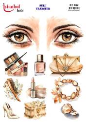 Kadın Desenli Sulu Transfer Kağıdı STI-452 - Tual Hobi Craft Ist