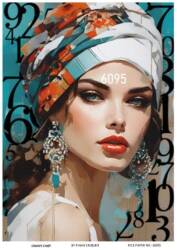 Kadın Figürlü Pirinç Dekopaj Model : 6095 - Line Art