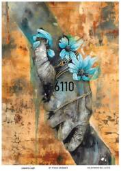 Kadın Figürlü Pirinç Dekopaj Model : 6110 - Line Art