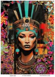 Kadın Figürlü Pirinç Dekopaj Model : 6130 - Line Art