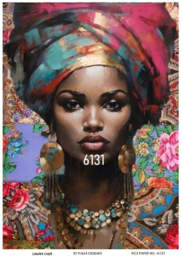 Kadın Figürlü Pirinç Dekopaj Model : 6131 - 1