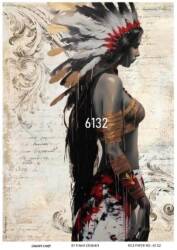 Kadın Figürlü Pirinç Dekopaj Model : 6132 - Line Art