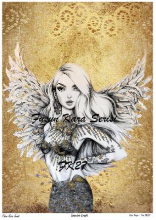 Kadın Figürlü Pirinç Dekopaj Model : FK27 - 1