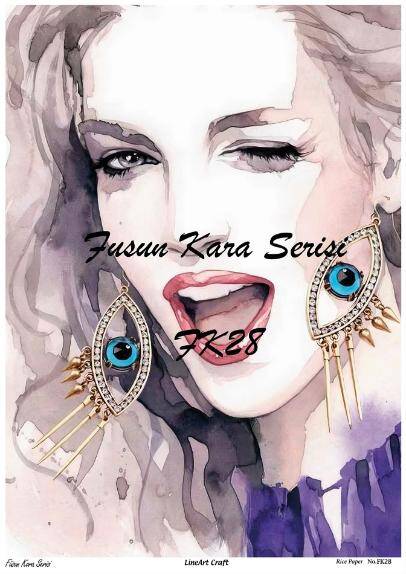 Kadın Figürlü Pirinç Dekopaj Model : FK28 - 1