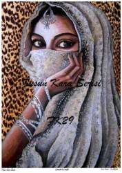 Kadın Figürlü Pirinç Dekopaj Model : FK29 - Line Art