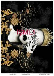 Kadın Figürlü Pirinç Dekopaj Model : İŞML1 - Line Art