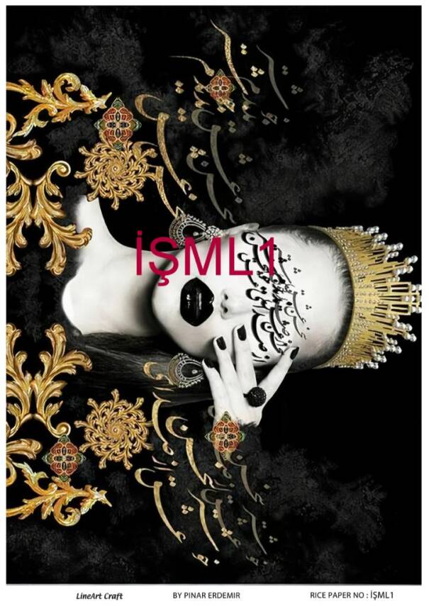 Kadın Figürlü Pirinç Dekopaj Model : İŞML1 - 1