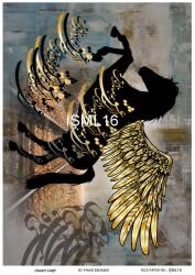 Kadın Figürlü Pirinç Dekopaj Model : İŞML16 - Line Art