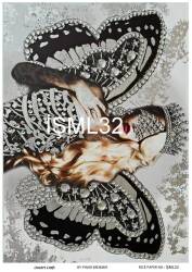 Kadın Figürlü Pirinç Dekopaj Model : İŞML32 - Line Art