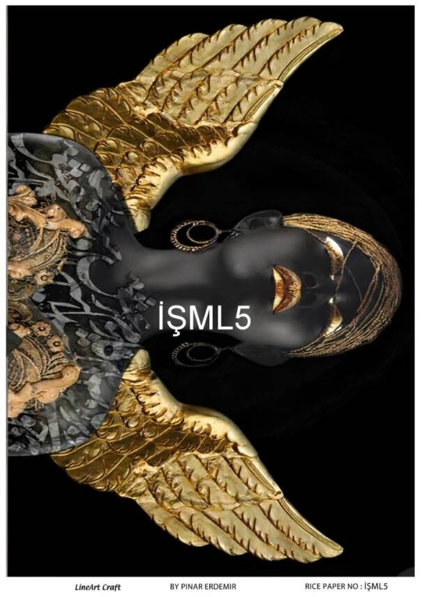 Kadın Figürlü Pirinç Dekopaj Model : İŞML5 - 1