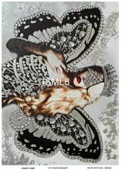 Kadın Figürlü Pirinç Dekopaj Model : İŞML8 - Line Art