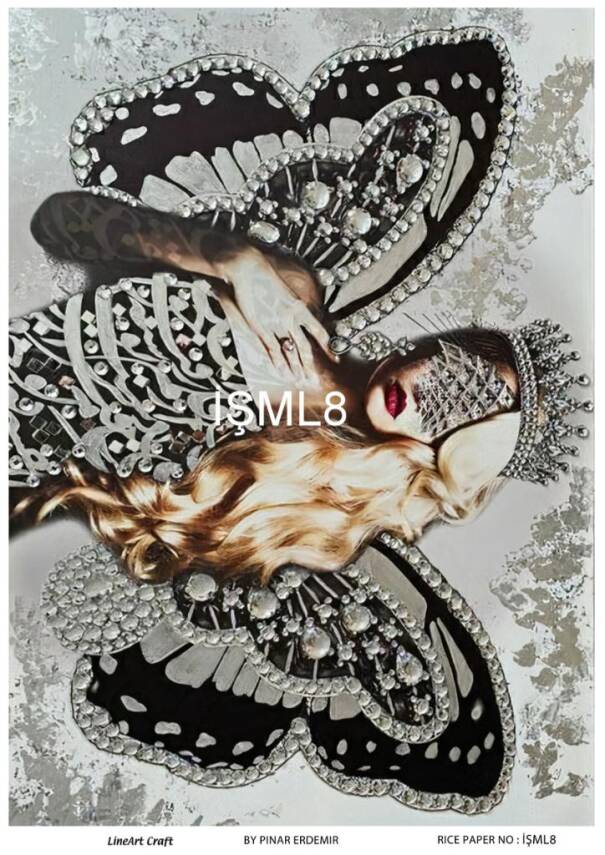 Kadın Figürlü Pirinç Dekopaj Model : İŞML8 - 1