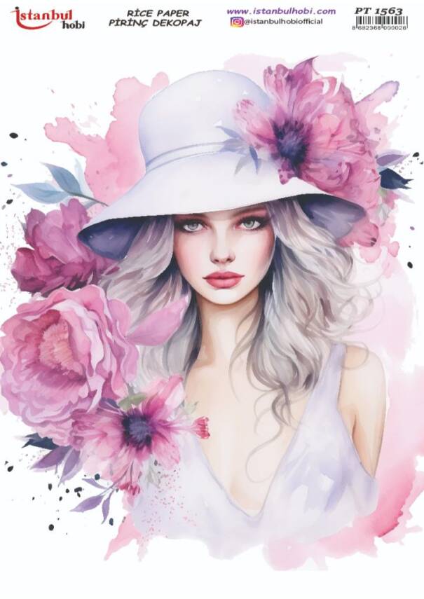 Kadın Figürlü Pirinç Dekopaj Model : PT 1563 - 1