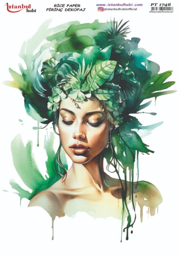 Kadın Figürlü Pirinç Dekopaj Model : PT 1746 - 1