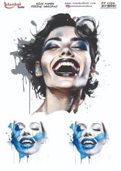 Kadın Figürlü Pirinç Dekopaj Model : PT 1752 - Tual Hobi Craft İst