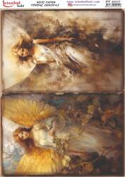 Kadın Figürlü Pirinç Dekopaj Model : PT 2017 - Tual Hobi Craft İst