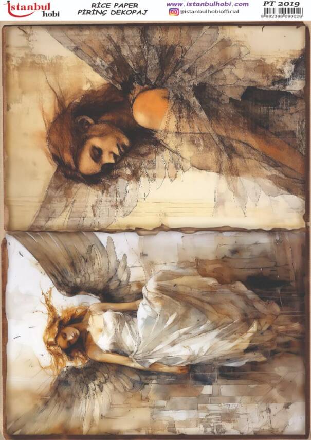 Kadın Figürlü Pirinç Dekopaj Model : PT 2019 - 1