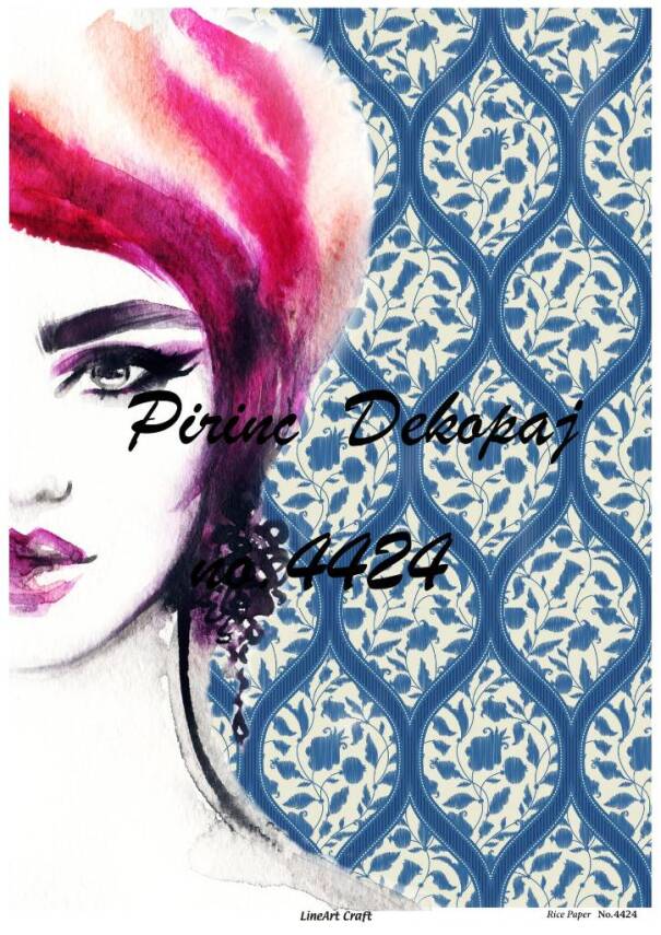 Kadın Teması Desenli Pirinç Dekopaj Model : 4424 - 1