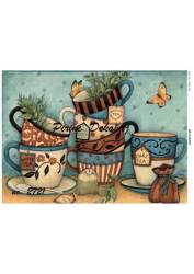 Kahve Fincanı Figürlü Pirinç Dekopaj Model : 2721 - Line Art