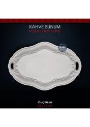 Kahve Sunum Tepsisi 25x17 cm Ham Polyester - Tual Hobi Sanat