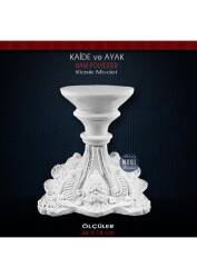 Kaide ve Ayak Vintage Model (13x13 cm) Ham Polyester - Tual Hobi Sanat