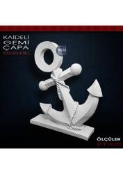 Kaideli Çapa Biblo Heykel (21x19 cm) Ham Polyester - Tual Hobi Sanat (1)