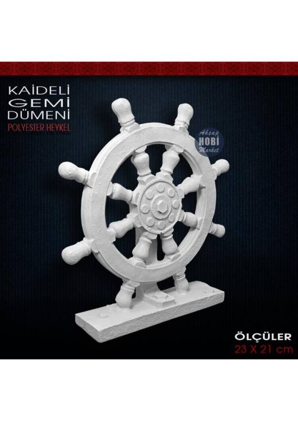 Kaideli Dümen Biblo Heykel (23x21 cm) Ham Polyester - 2