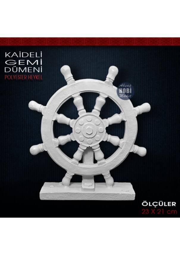 Kaideli Dümen Biblo Heykel (23x21 cm) Ham Polyester - 1