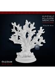 Kaideli Klasik Mercan Biblo Küçük (20x18 cm) Ham Polyester - Tual Hobi Sanat