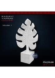 Kaideli Yaprak Biblo Model 1 (20x11 cm) Ham Polyester - Tual Hobi Sanat (1)