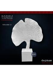 Kaideli Yaprak Biblo Model 2 (18x13 cm) Ham Polyester - Tual Hobi Sanat
