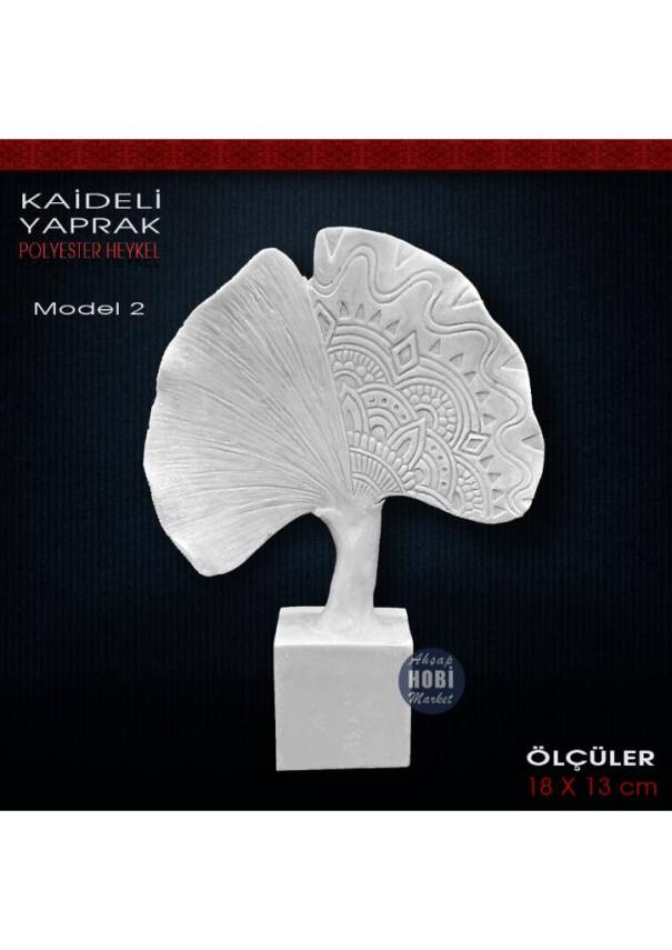 Kaideli Yaprak Biblo Model 2 (18x13 cm) Ham Polyester - 1
