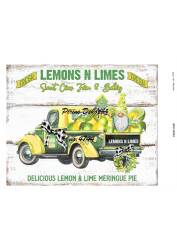 Kamyonda Limon Desenli Pirinç Dekopaj Model : 4744 - Line Art