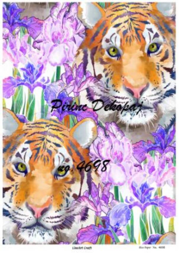 Kaplan Desenli Pirinç Dekopaj Model : 4698 - 1