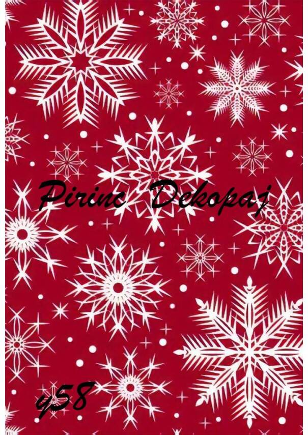 Kar Tanesi Desenli Pirinç Dekopaj Model : Y058 - 1