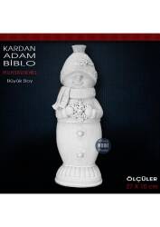 Kardan Adam Biblo (27x10 cm) Ham Polyester - Tual Hobi Sanat