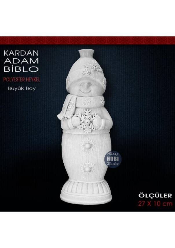 Kardan Adam Biblo (27x10 cm) Ham Polyester - 1