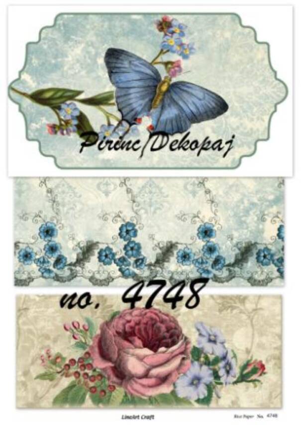 Karışık Desenli Pirinç Dekopaj Model : 4748 - 1