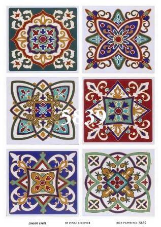 Karışık Desenli Pirinç Dekopaj Model : 5839 - 1