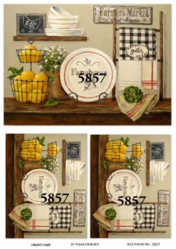 Karışık Desenli Pirinç Dekopaj Model : 5857 - 1