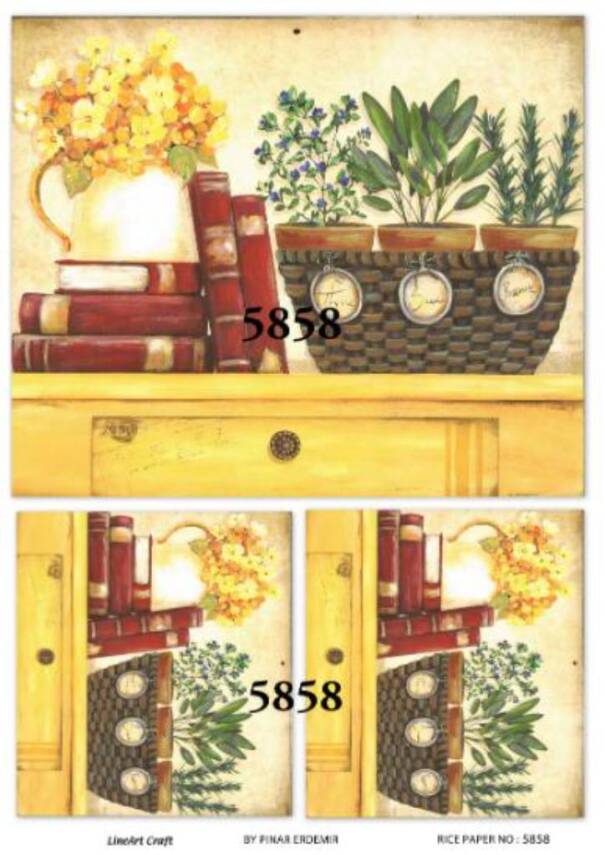 Karışık Desenli Pirinç Dekopaj Model : 5858 - 1