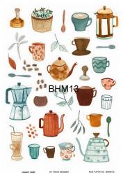 Karışık Desenli Pirinç Dekopaj Model : BHM13 - Line Art