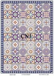 Karo Çini Desenli Pirinç Dekopaj Model: ÇN03 - Line Art